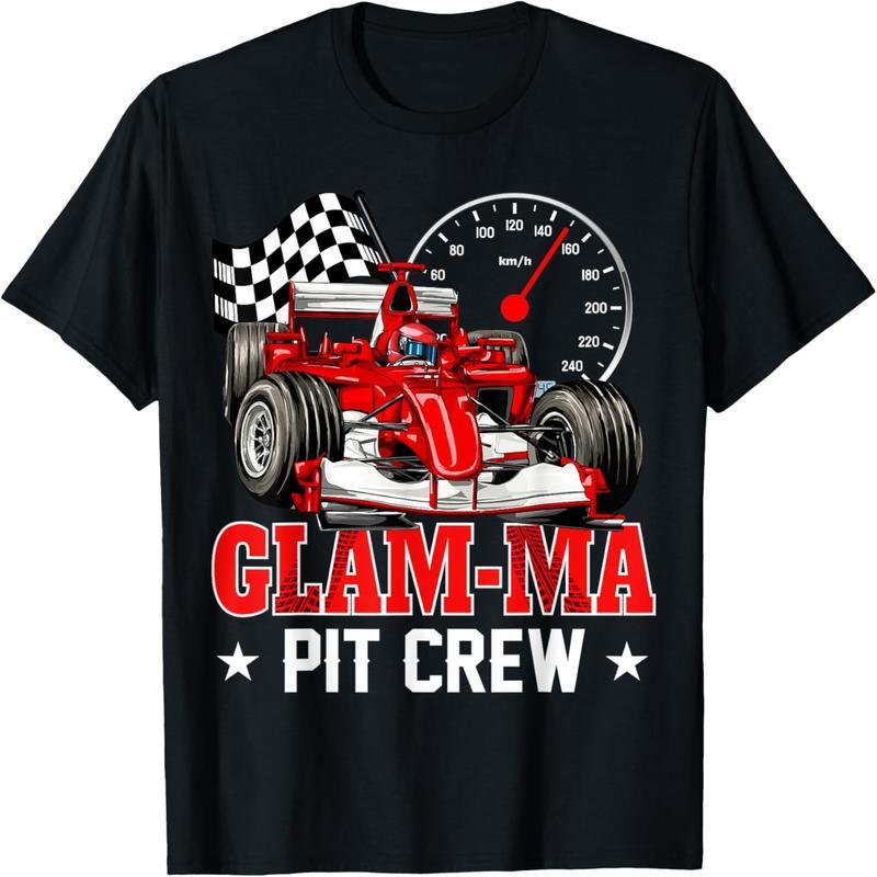 Pit Crew Glam-ma Of The Birthday Boy Mother's Day T-Shirt