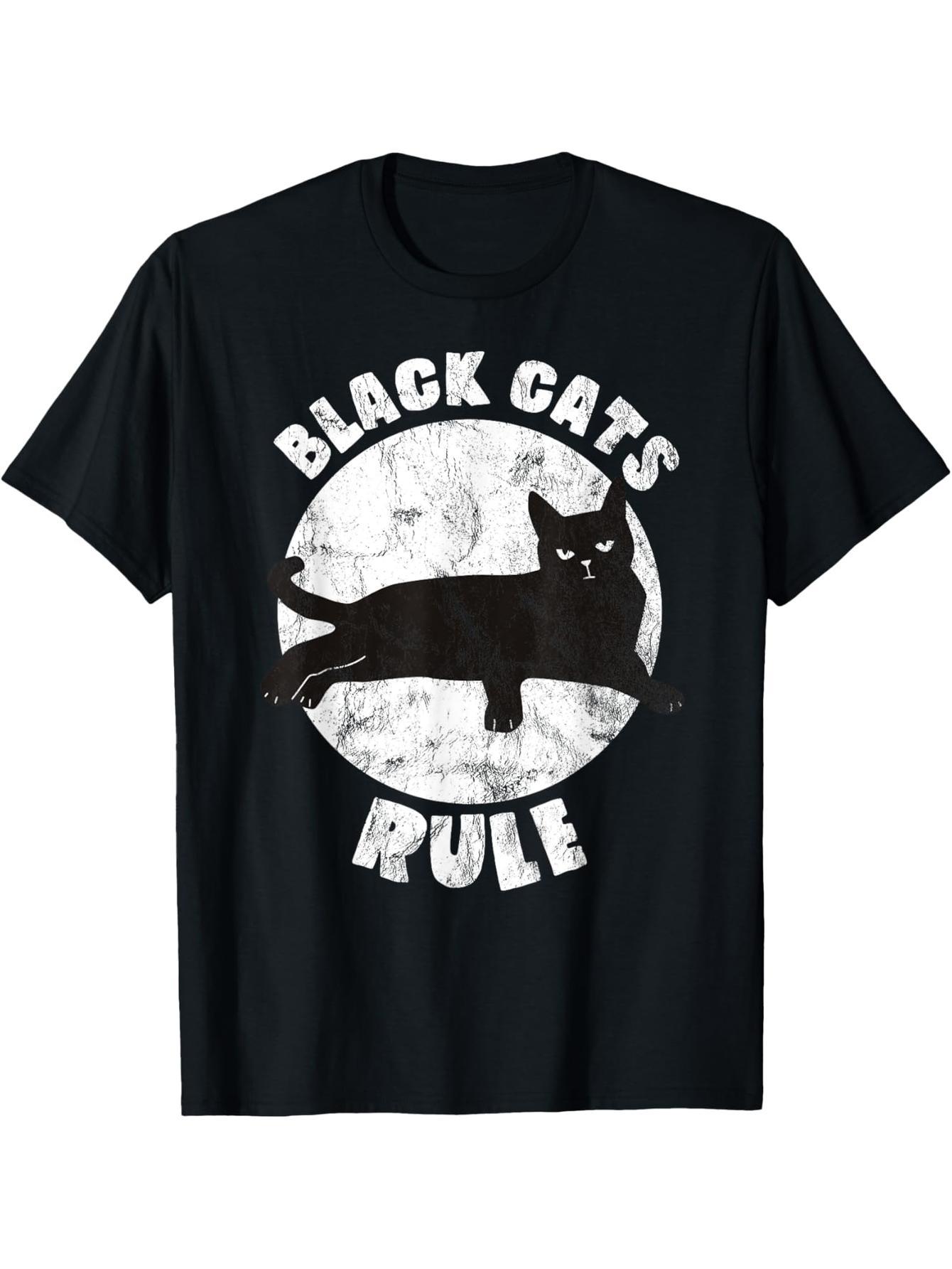 Black Cat Domination Daddy Kitten Daddy Cat Mom Christmas Father T-Shirt