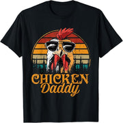 Chicken Daddy Vintage Poultry Farmer Fun Father's Day Men's T-Shirt