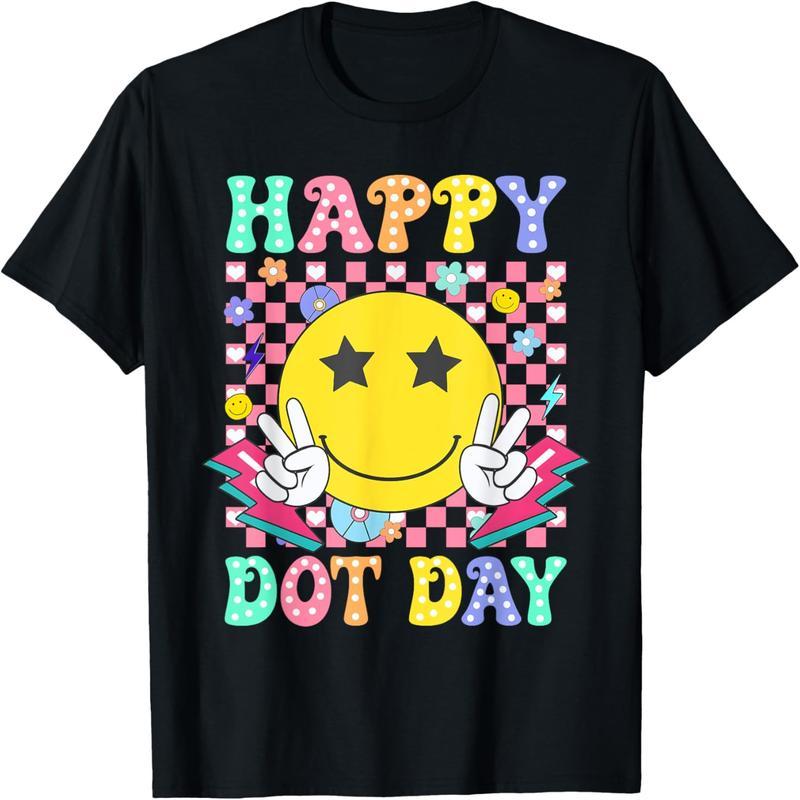 2024 Happy Polka Dot Day Color Polka Dot Smiley Teacher Boy, Girl T-Shirt