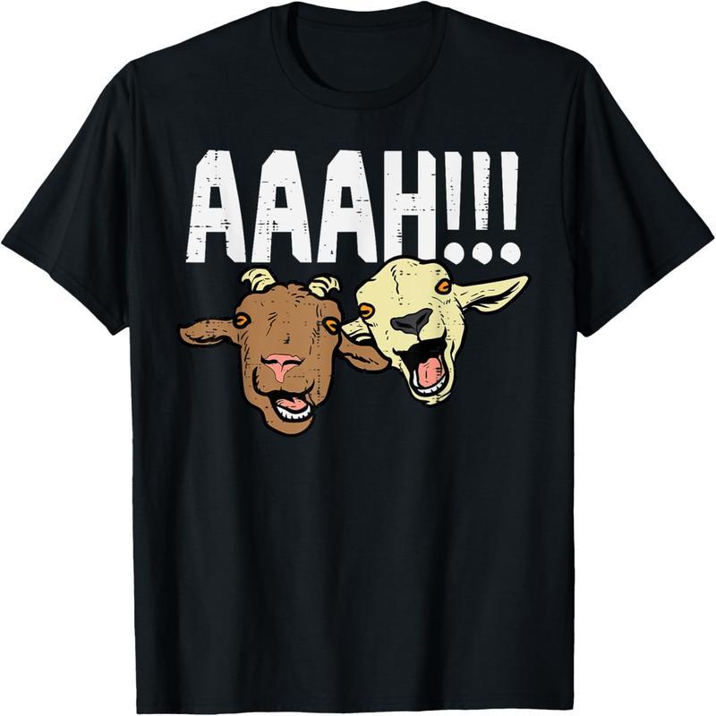 Screaming Goat Aah Funny Baa Baa Baa Farm Animal Ladies Men Boys Girls T-Shirts