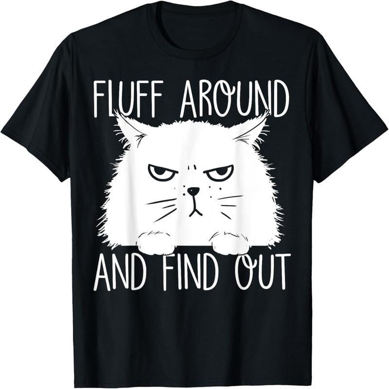 Look around for fun cat lovers, cat dads, cat moms t-shirts